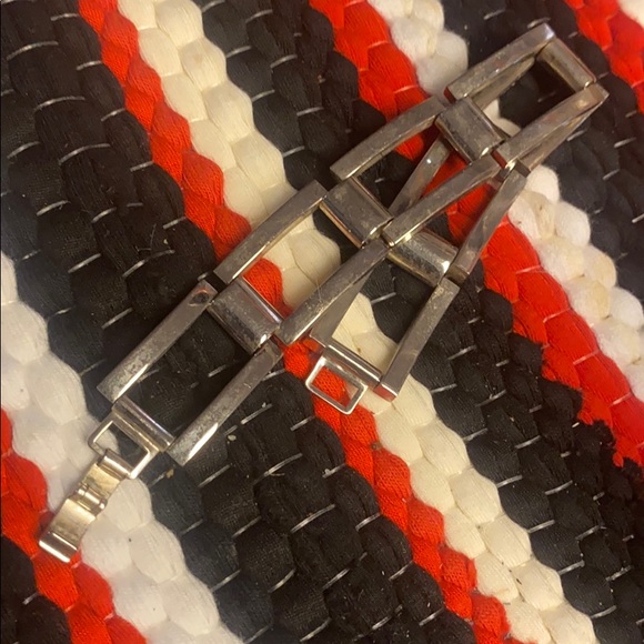 925 Large Link Bracelet Mexico 7”L - Picture 2 of 6